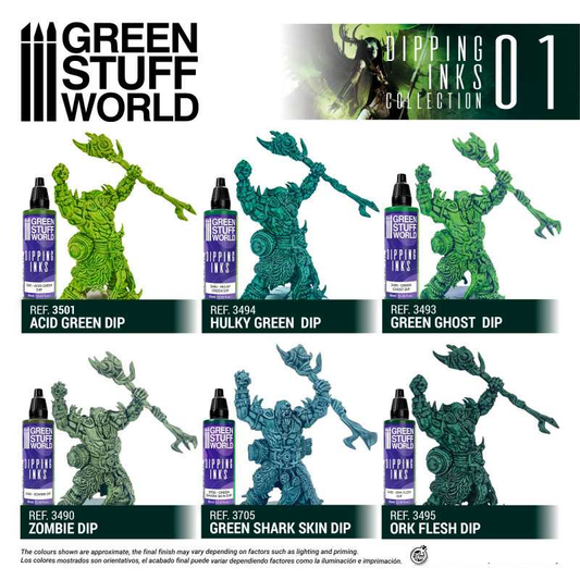 Dipping Inks Set 01 Green - Gree...