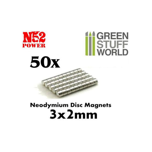 Neodymium Magnets 3x2mm - 50 uni...