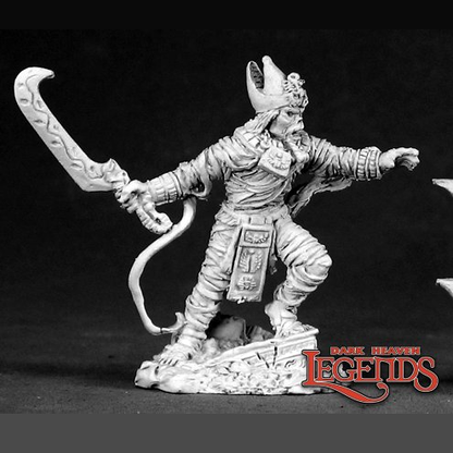 Reaper Miniatures dark heaven legends metal miniature 02507 Khalith, Mummy King sculpted by Sandra Garrity