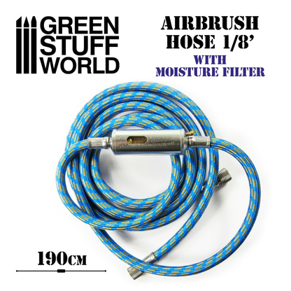 Airbrush Fabric Hose with Moisture Filter 1/8'- GSW