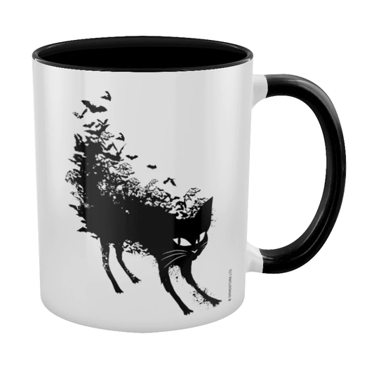 Bat Cat Black Inner 2-Tone Mug