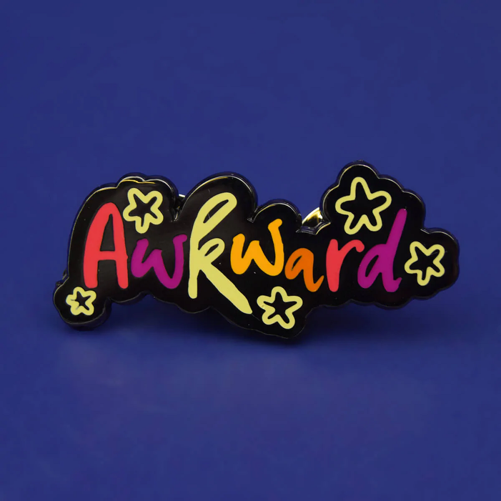 Awkward Enamel Pin Badge