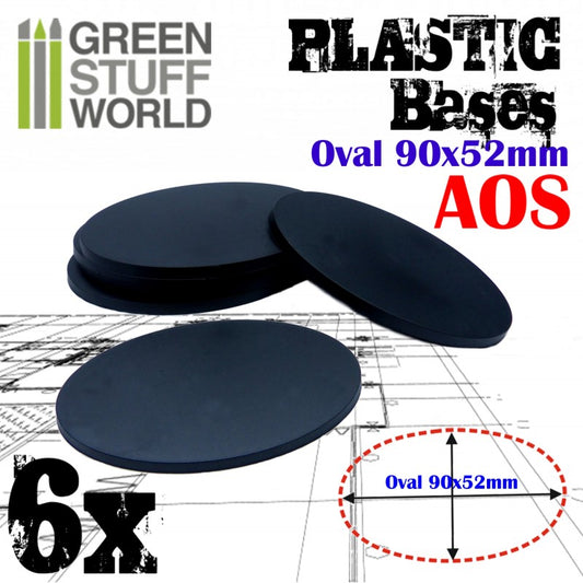 Plastic Bases - Oval Pill 90x52m...