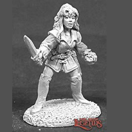 Reaper Miniatures  02021 Tara The Silent by Sandra Garrity for the dark heaven legends metal miniatures range