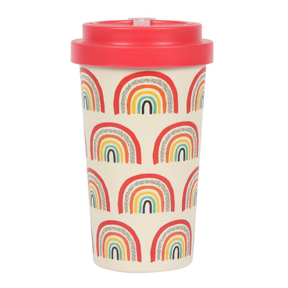 Rainbow Bamboo Travel Mug