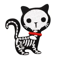 An adorable skeleton kitten iron...