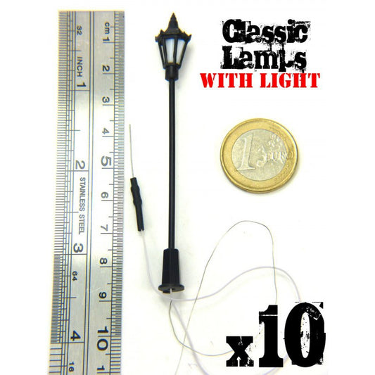 10x Classic Lamps with LED Light...