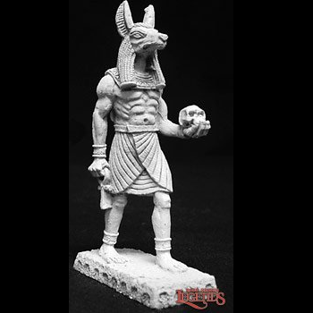 Reaper Miniatures 02734 Egyptian Statue Anubis sculpted by Bob Olley for the dark heaven legends metal miniatures range