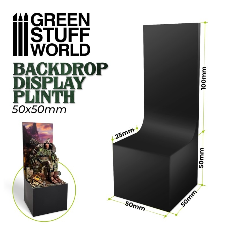 10cm Backdrop Display Plinth - Green Stuff World