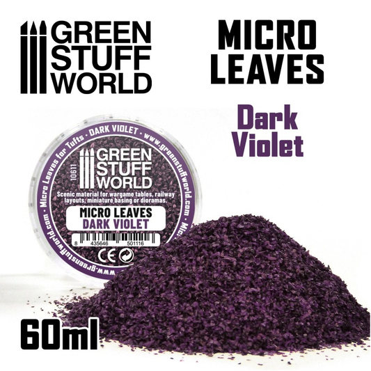 Micro Leaves -Dark Violet - Gree...