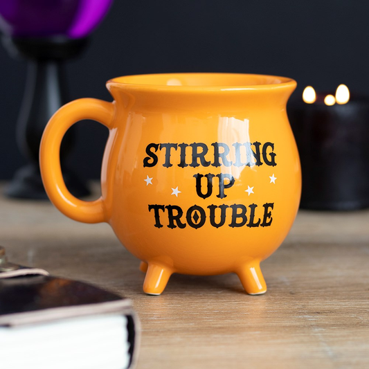  Cauldon mug in orange with the ...