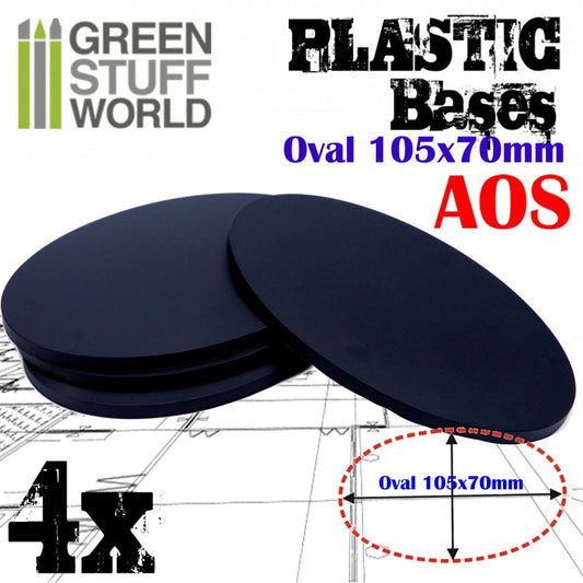 Plastic Bases - Oval Pill 105x70...