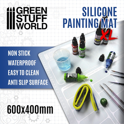 An extra large silicone painting mat by Green Stuff World