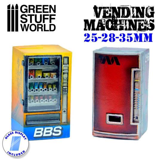 A set of two resin vending machi...