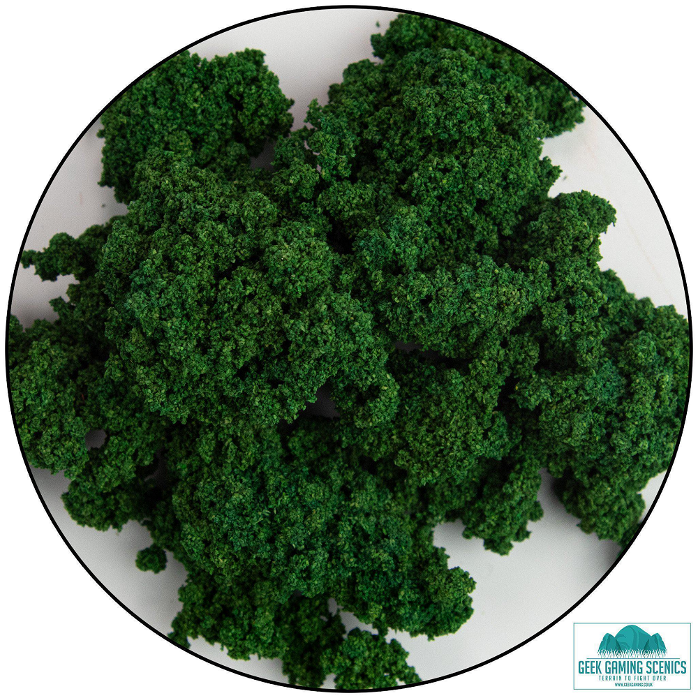 Dark Green Clump Flock Foliage - Geek Gaming Scenics