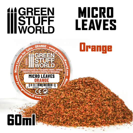 Micro Leaves -Orange - Green Stu...