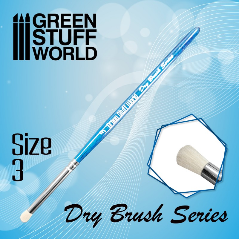 Blue Series Dry Brush Size 3 -GSW