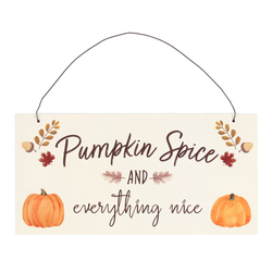 Pumpkin Spice Hanging Sign- 20cm