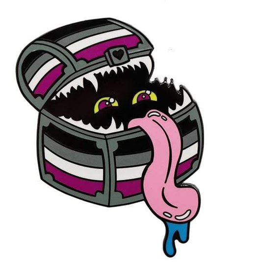 Asexual Mimic Enamel Pride Pin Badge