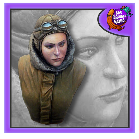 Amy Johnson resin bust from Bad Squiddo Games.