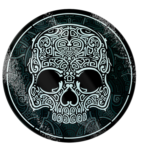 Graphic Skull Glass Chopping Board