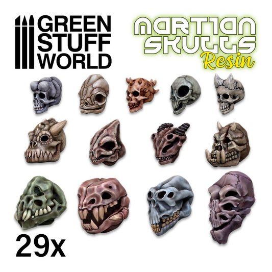 Martian Alien Resin Skulls by  G...