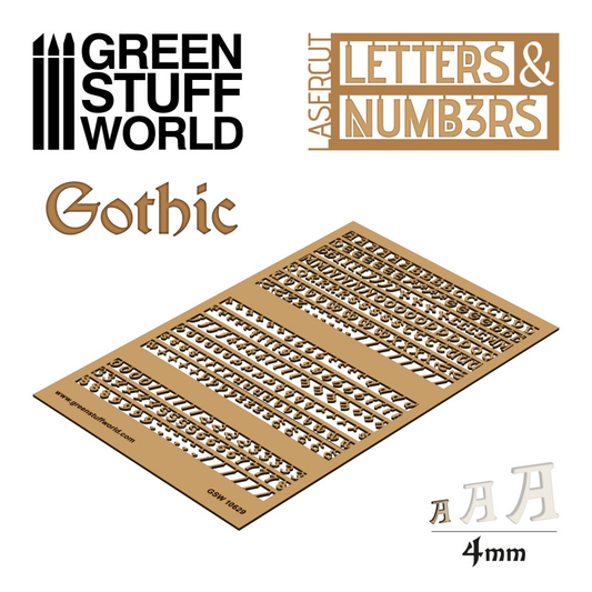 green stuff world Gothic 4mm Let...