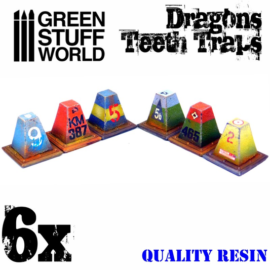 Resin Dragon Teeth Tank Traps by...