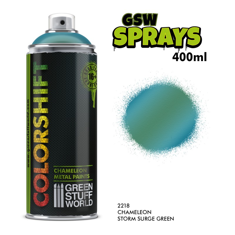 Storm Surge Green colourshift chameleon spray by Green Stuff World