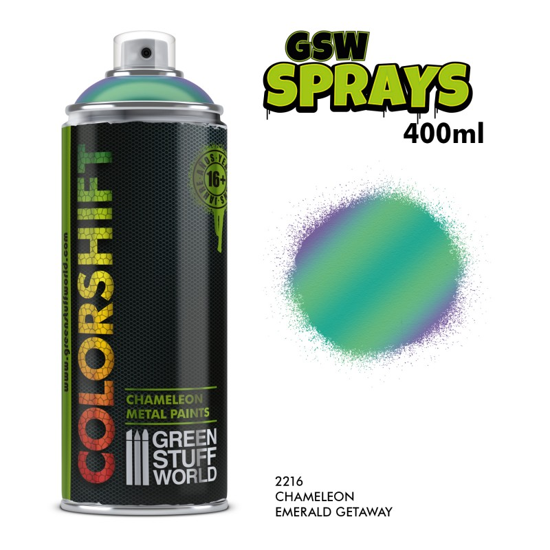 Emerald Getaway colourshift chameleon spray by Green Stuff World