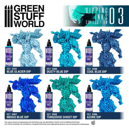 Dipping Inks Set 03 Blue/Turquoise - Green Stuff World