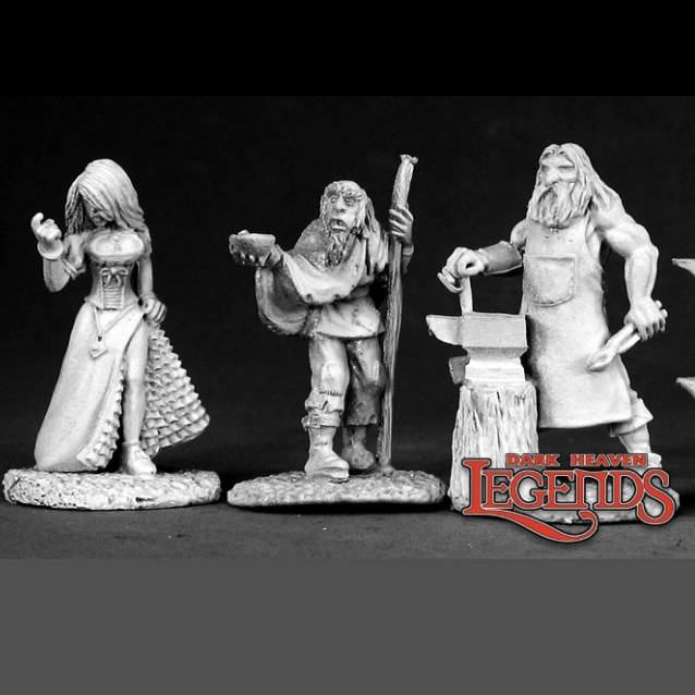 Reaper miniatures 02584: Townsfolk II