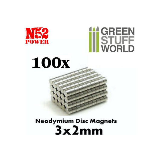 Neodymium Magnets 3x2mm - 100 un...