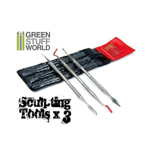 Sculpting Tools set of 3 - 1011- Green Stuff World