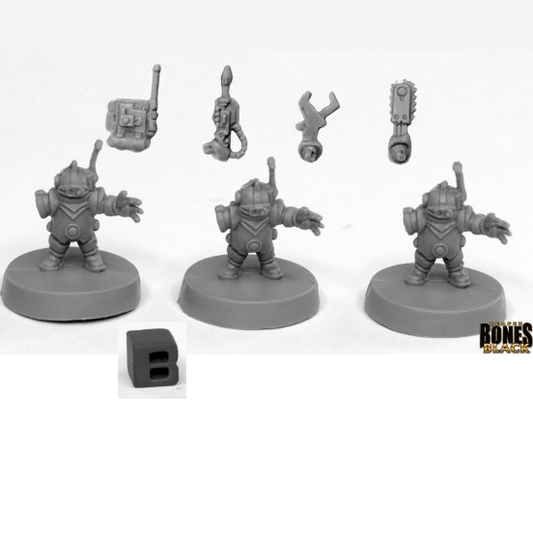 49002 - Toolbots x3  (Bones Black)