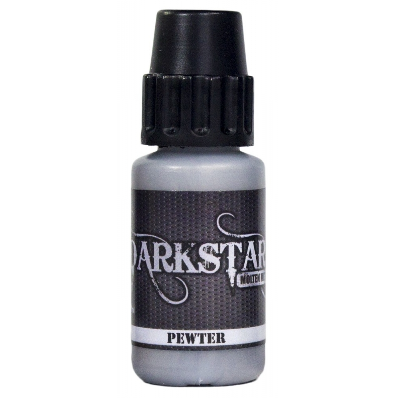 A 17ml bottle of Darkstar Molten Metals Pewter paint 