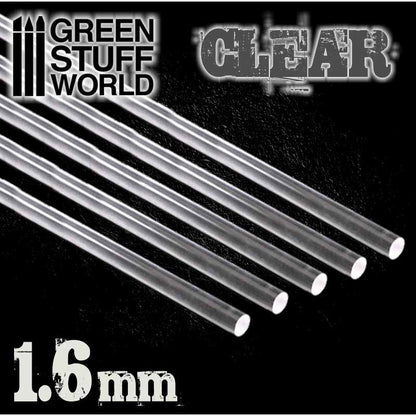 Acrylic Rods - Round 1.6 mm CLEAR- 9856 -Green Stuff World