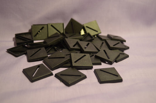 Miniature Bases: 25mm Slotted Sq...