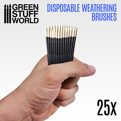 25x Disposable Brushes (Green Stuff World)