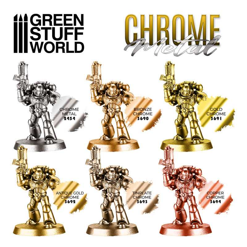 Antique Gold Chrome Paint - Green Stuff World