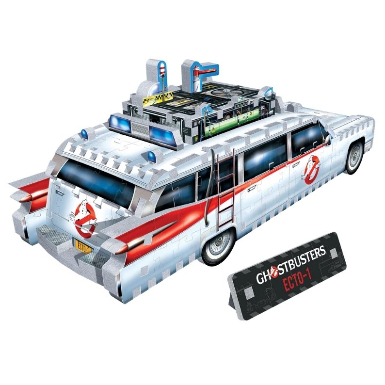 Ghostbuster Ecto-1 Wrebbit 3D Puzzle lets you use the 280 foam backed puzzle pieces to create the iconic vehicle from the cult classic film making a great display piece.