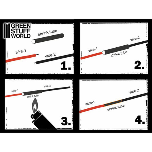 Shrink tubes for LED connections...