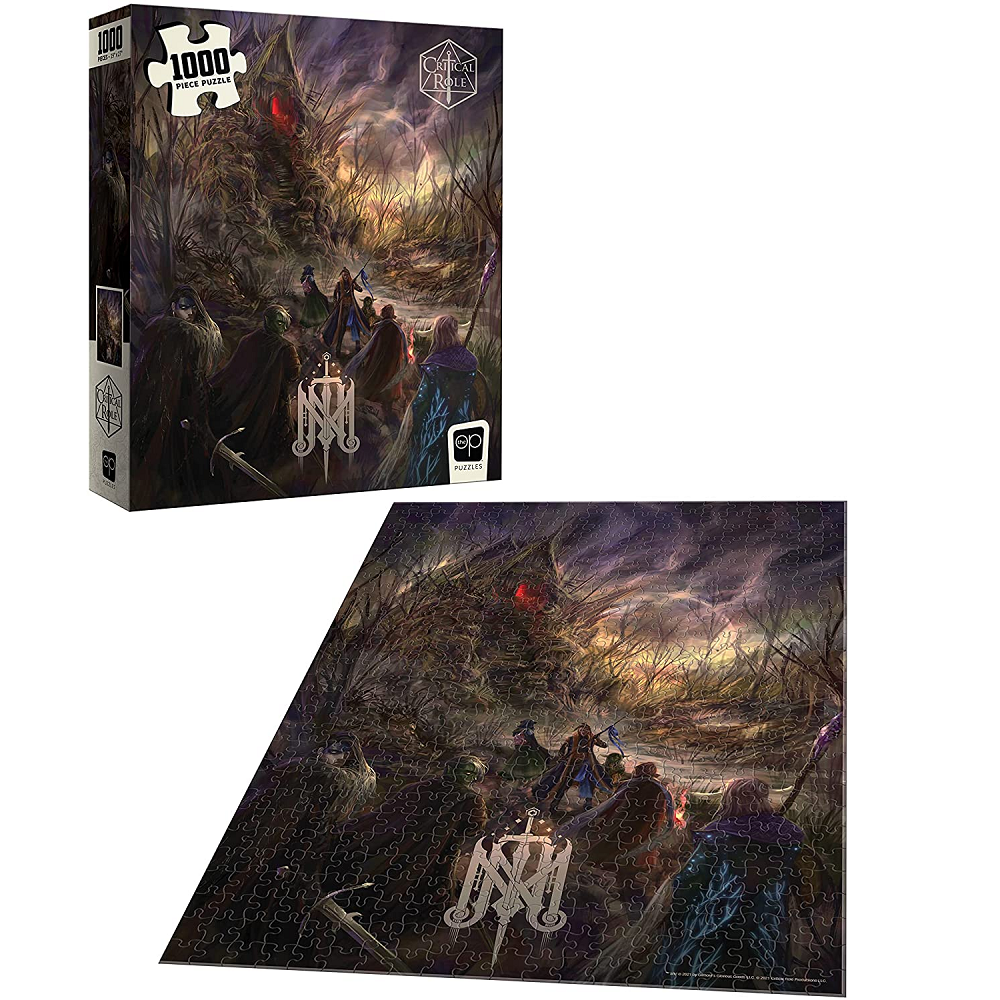 Critical Role The Mighty Nein Isharnai's Hut 1000 Piece Jigsaw Puzzle features a picture of Nein making this a great gift for any Critical Role fan.