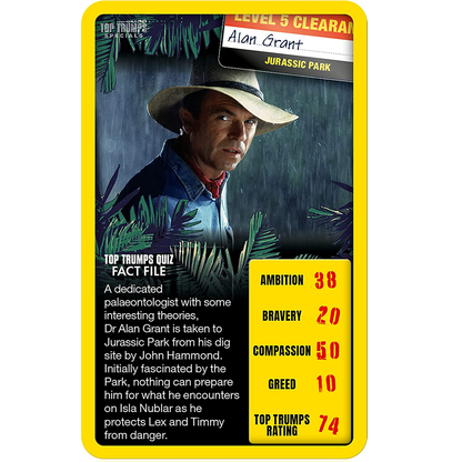 Jurassic Park Top Trumps Specials