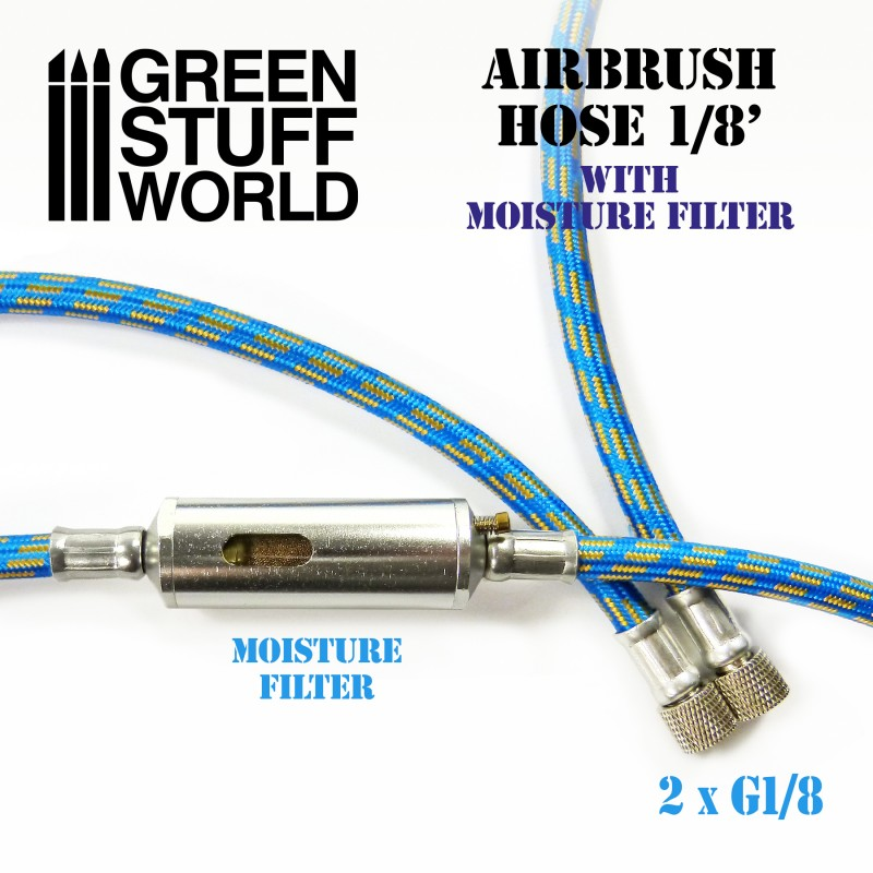 Airbrush Fabric Hose with Moisture Filter 1/8'- GSW