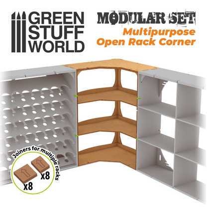 green stuff world Modular Set Multipurpose Open Rack Corner 