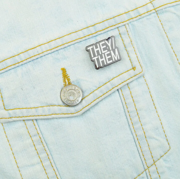 They/Them Enamel Pin Badge