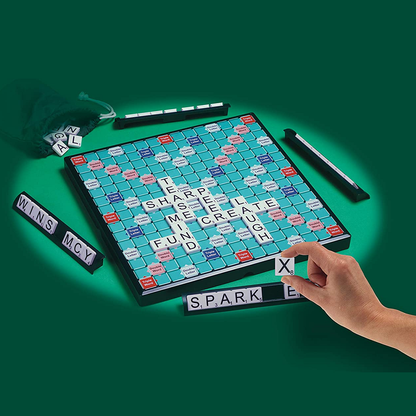 Large Print Scrabble a game being played 