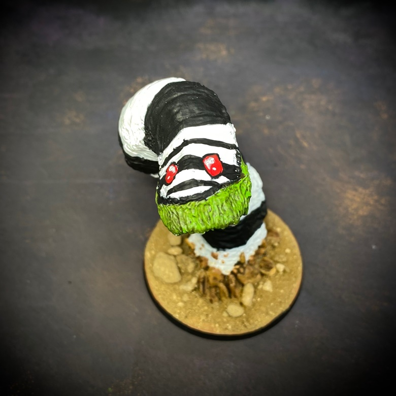 Prepainted Beetlejuice Style Sand Worm -MrsMLG