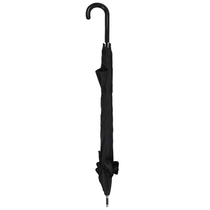 Black Bat Umbrella closed with a loop handle